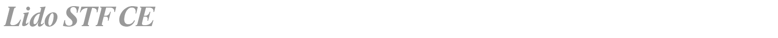 Lido STF CE font preview